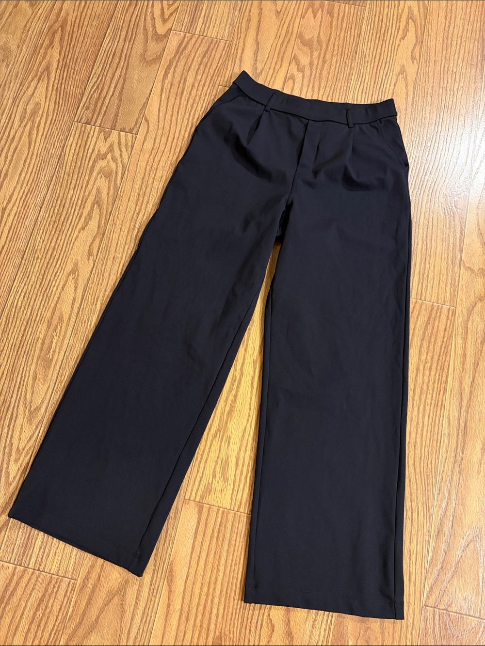 Halara Black Pull On Halo Tek Air Pants Wide Leg Stretch Size Medium